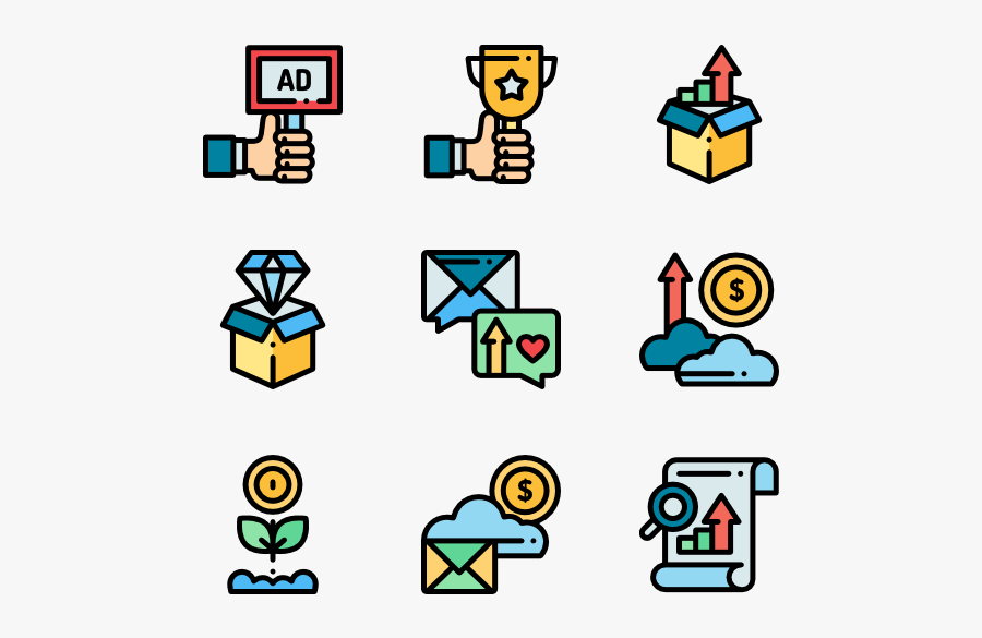 Marketing & Growth, Transparent Clipart