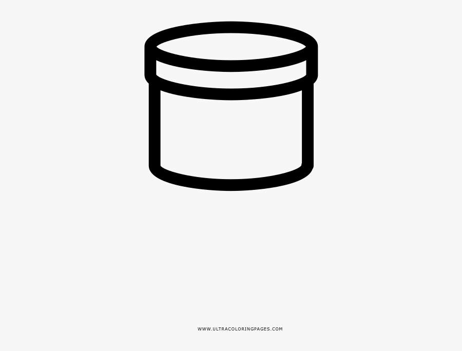 Tin Can Coloring Page, Transparent Clipart