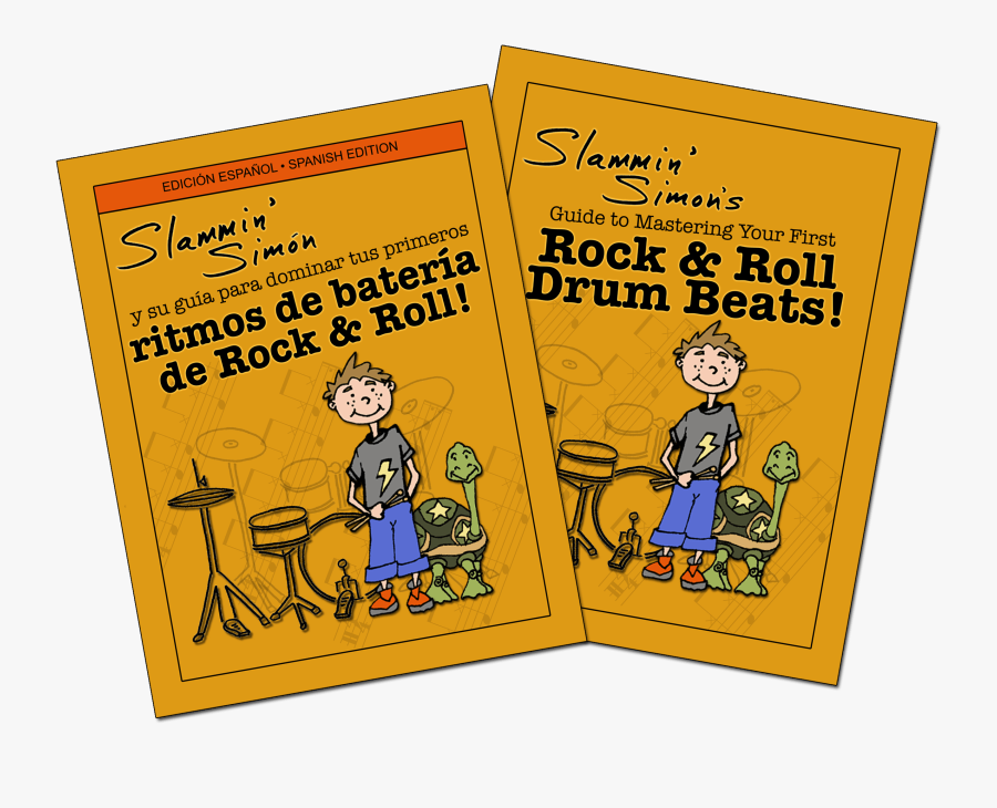 Slammin Simon Books - Cartoon, Transparent Clipart