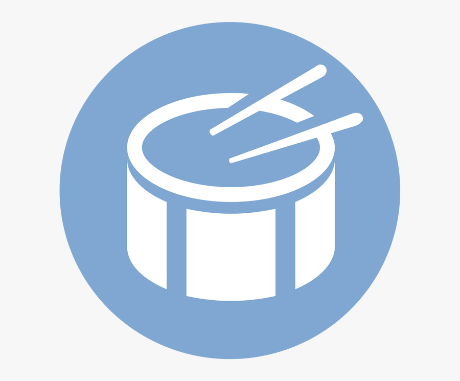 Picture - Drums Logo Png White, Transparent Clipart