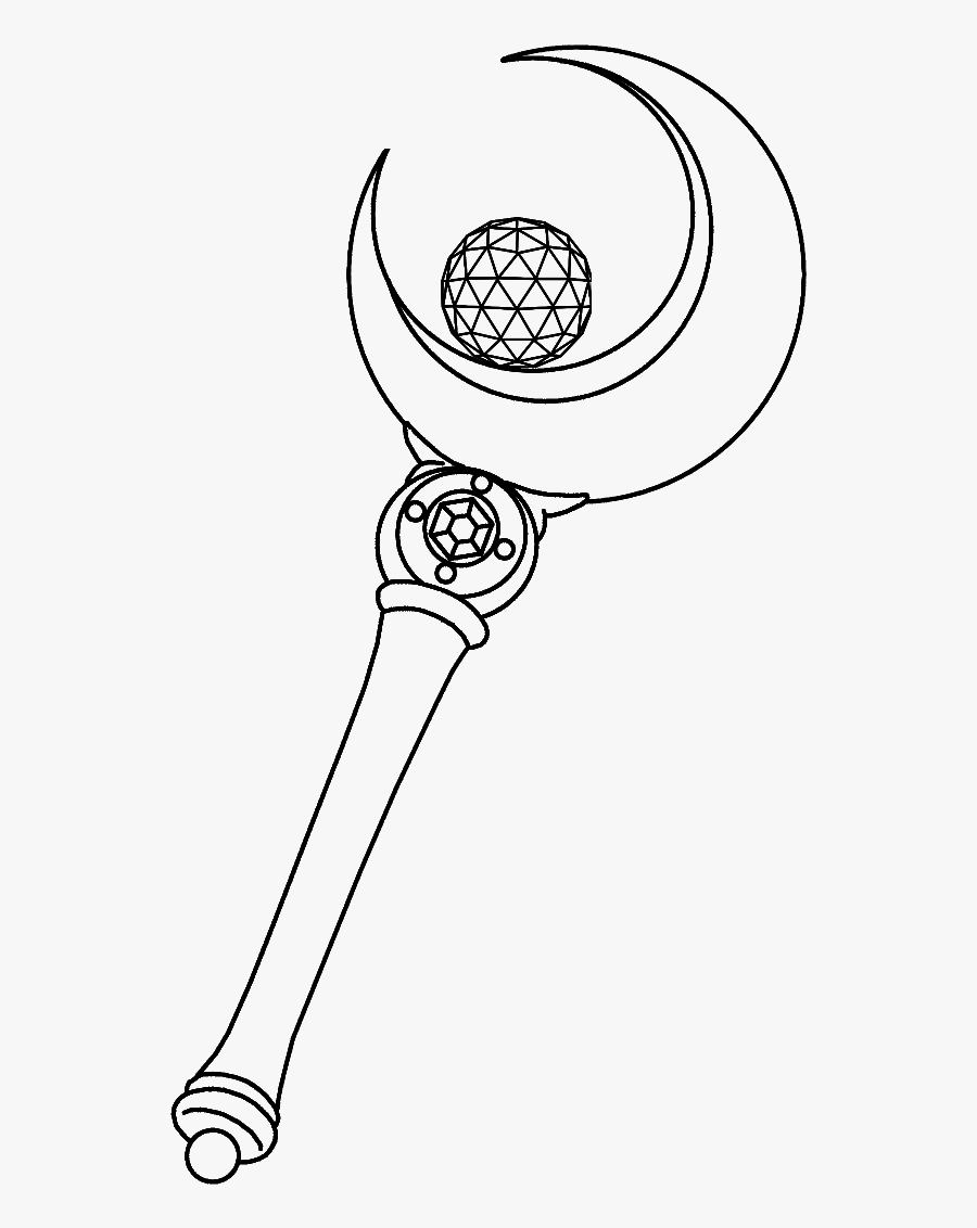 Sailor Moon Clipart Stick - Transparent Sailor Moon Wand, Transparent Clipart