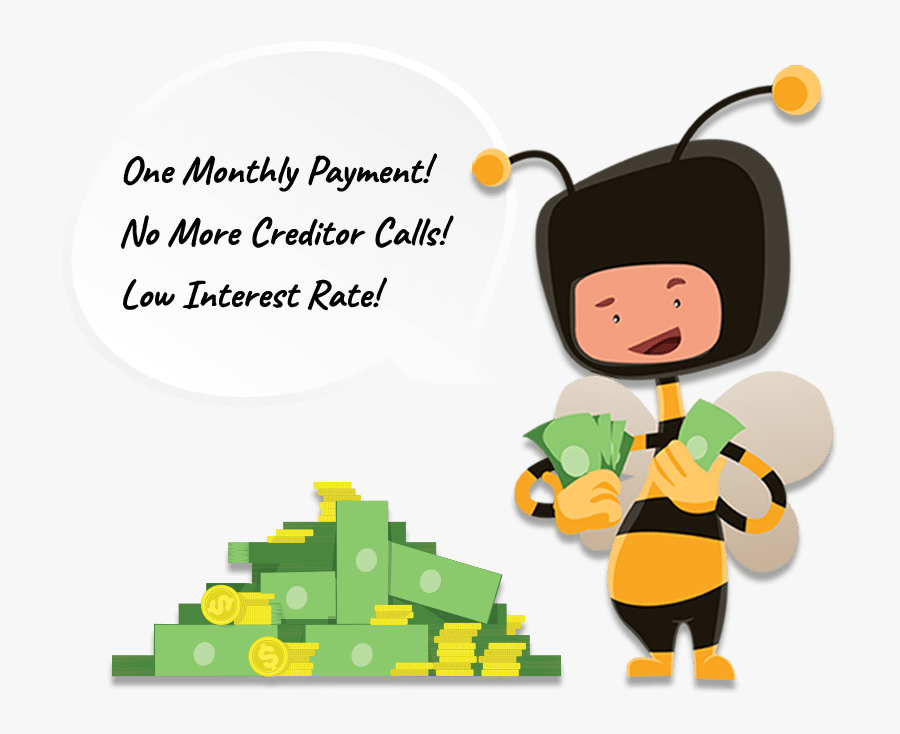 One Monthly Payment - Dessin Homme En Abeille, Transparent Clipart
