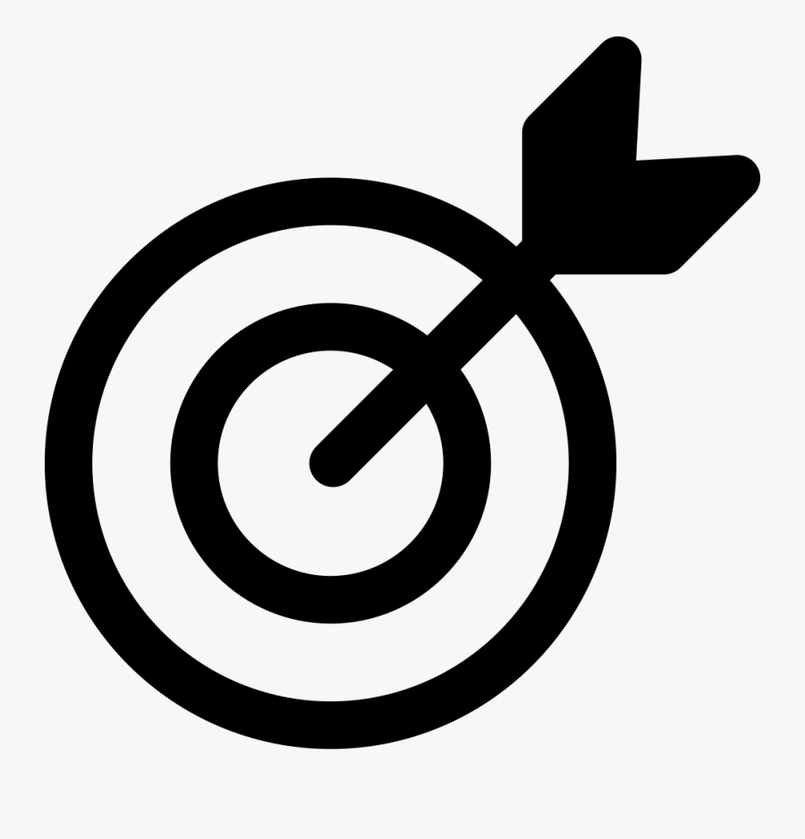 Dart Board And Arrow - Icon Dart Png, Transparent Clipart