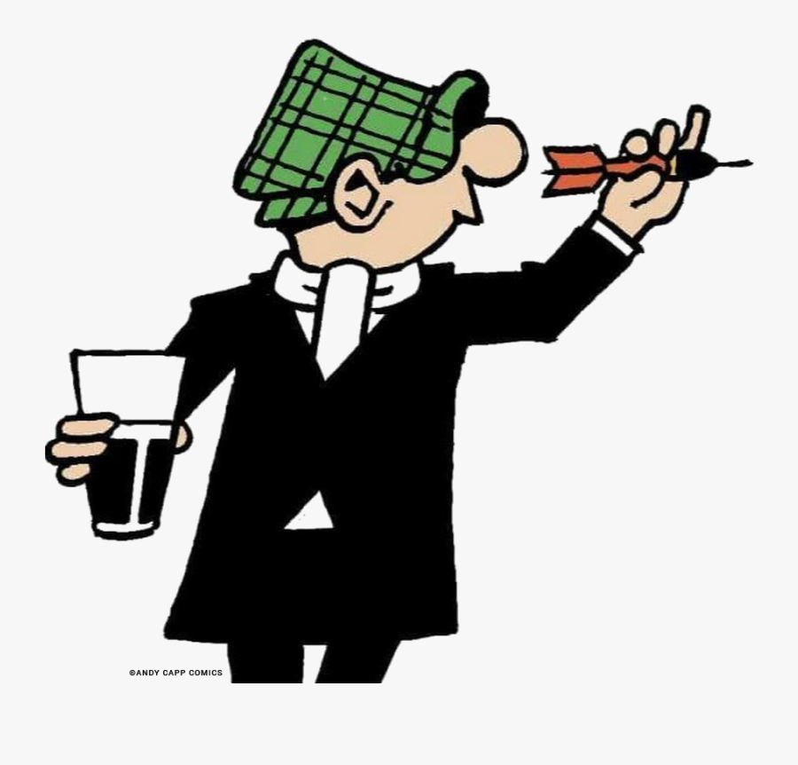 Andy Capp Darts, Transparent Clipart