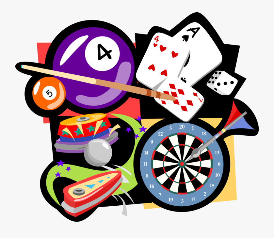 Vector Illustration Of Gaming Pocket Billiards Pool, - Indoor Games And Sports, Transparent Clipart
