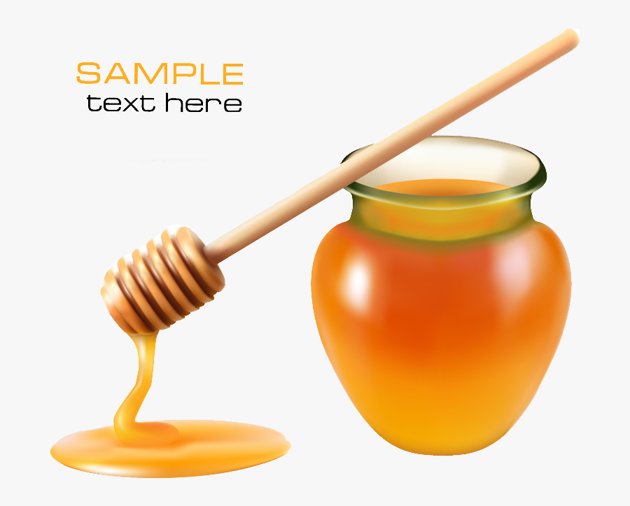 Jar Clip Art Hammer - Honey With Flower, Transparent Clipart
