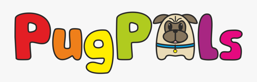 Pug Pals Logo, Transparent Clipart