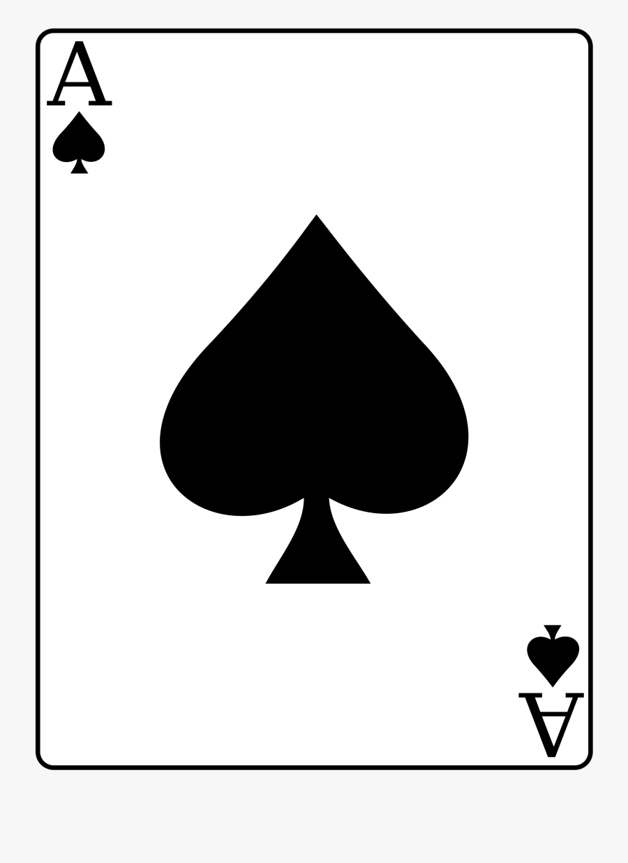 Ace Of Spades Png, Transparent Clipart