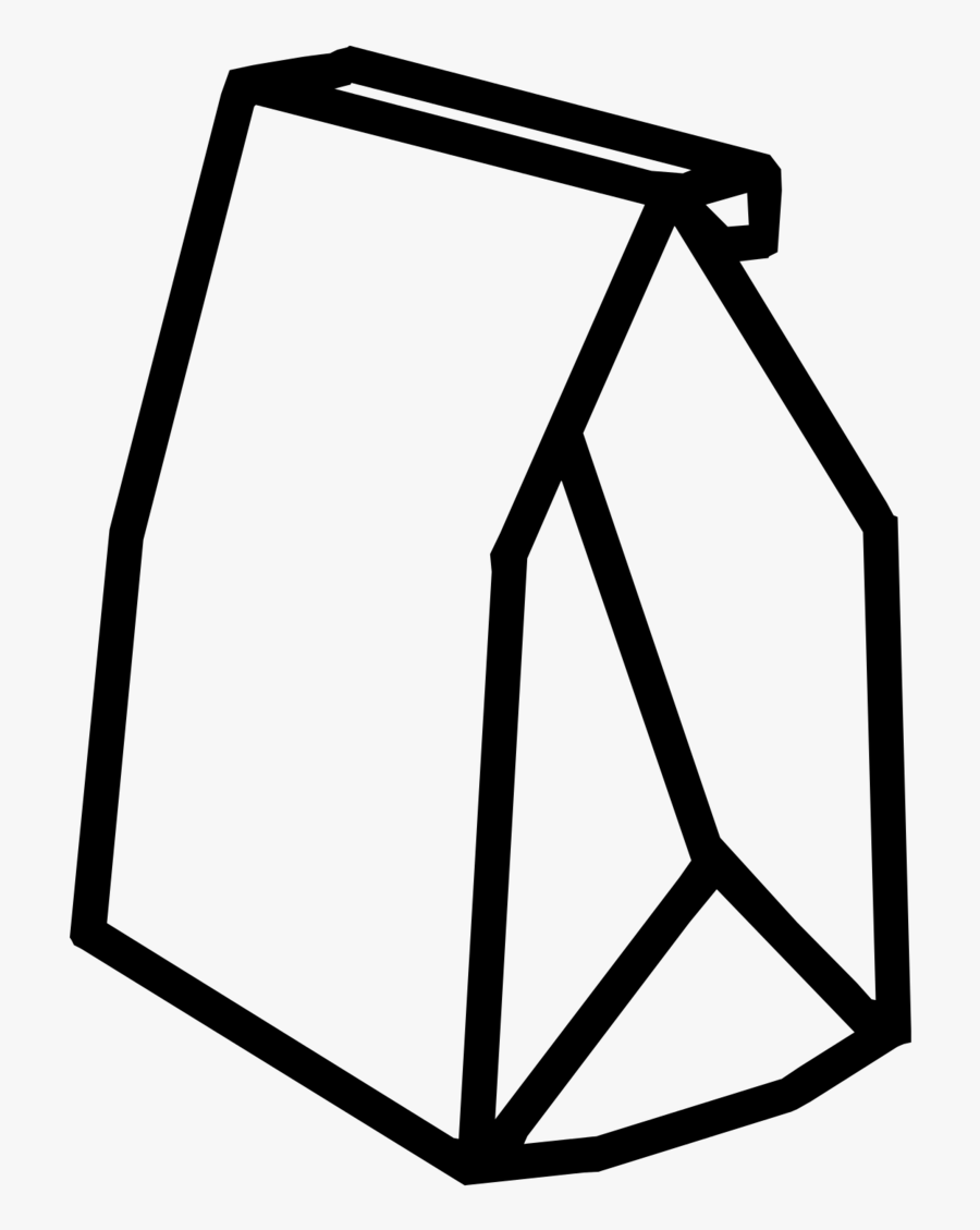 Paper Bag Icon, Transparent Clipart