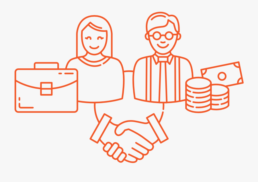 Shaking Hands Drawing Step By Step, Transparent Clipart