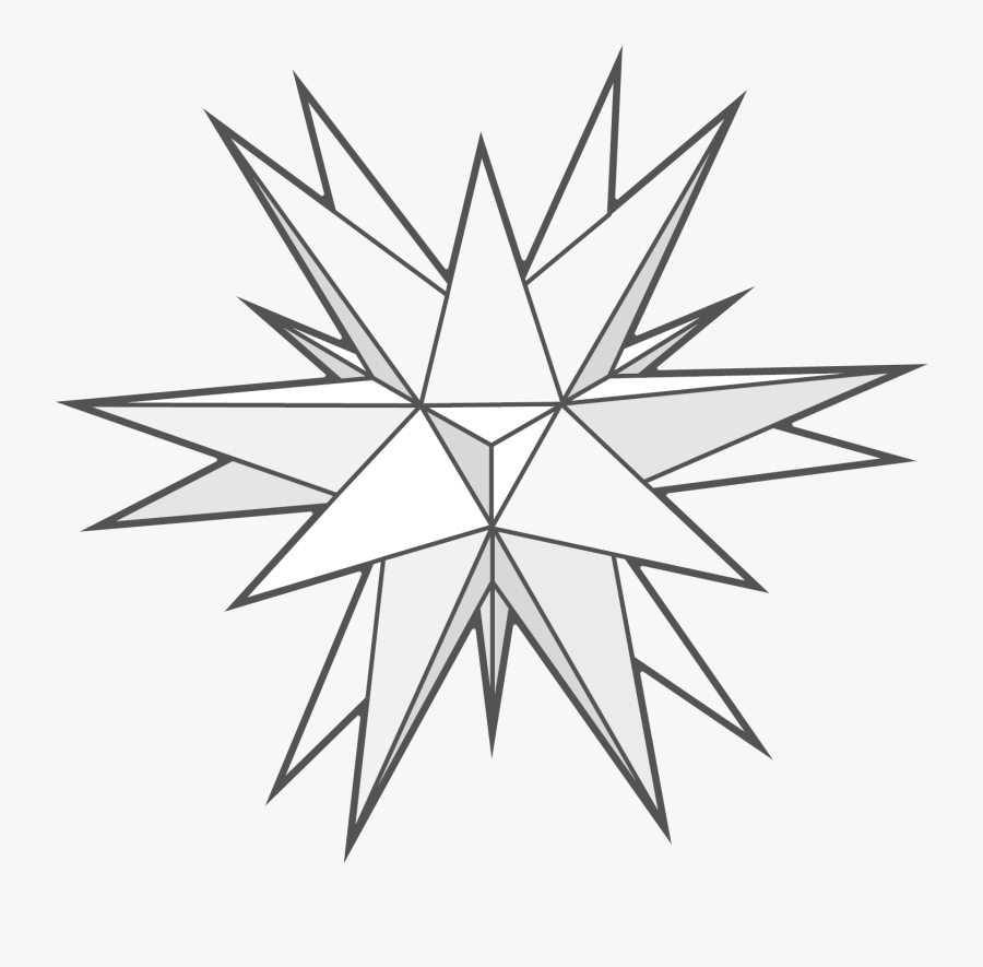 Clip Art Five Pointed Drawing Heptagram - 7 Pointed Star 3d, Transparent Clipart