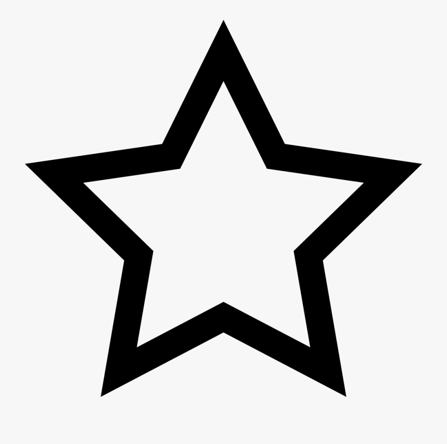 Empty Star - Christmas Star Icon, Transparent Clipart