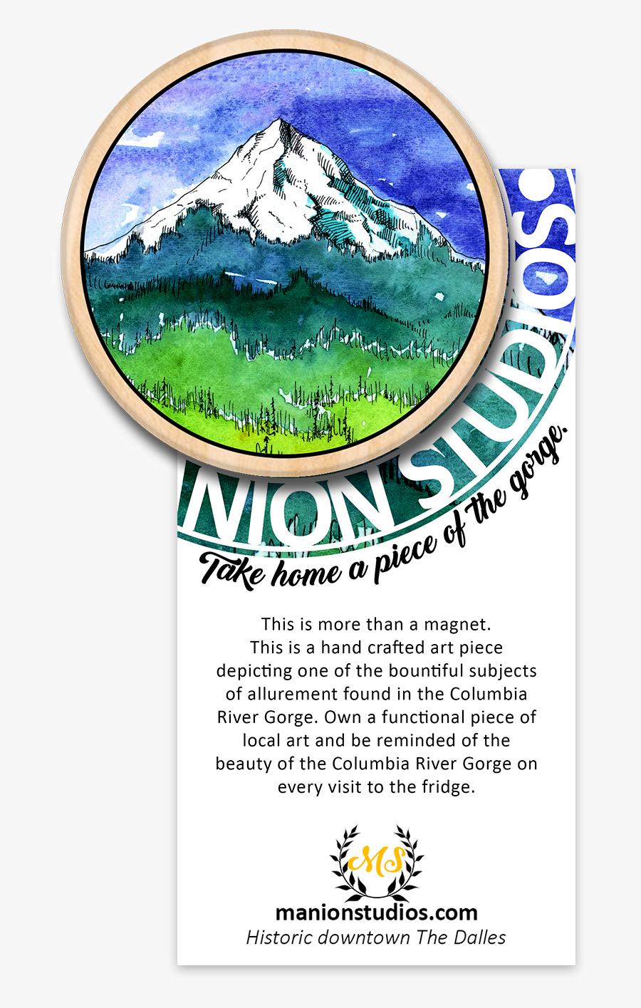Beauty Of The Gorge Magnet - Manion Studios, Transparent Clipart