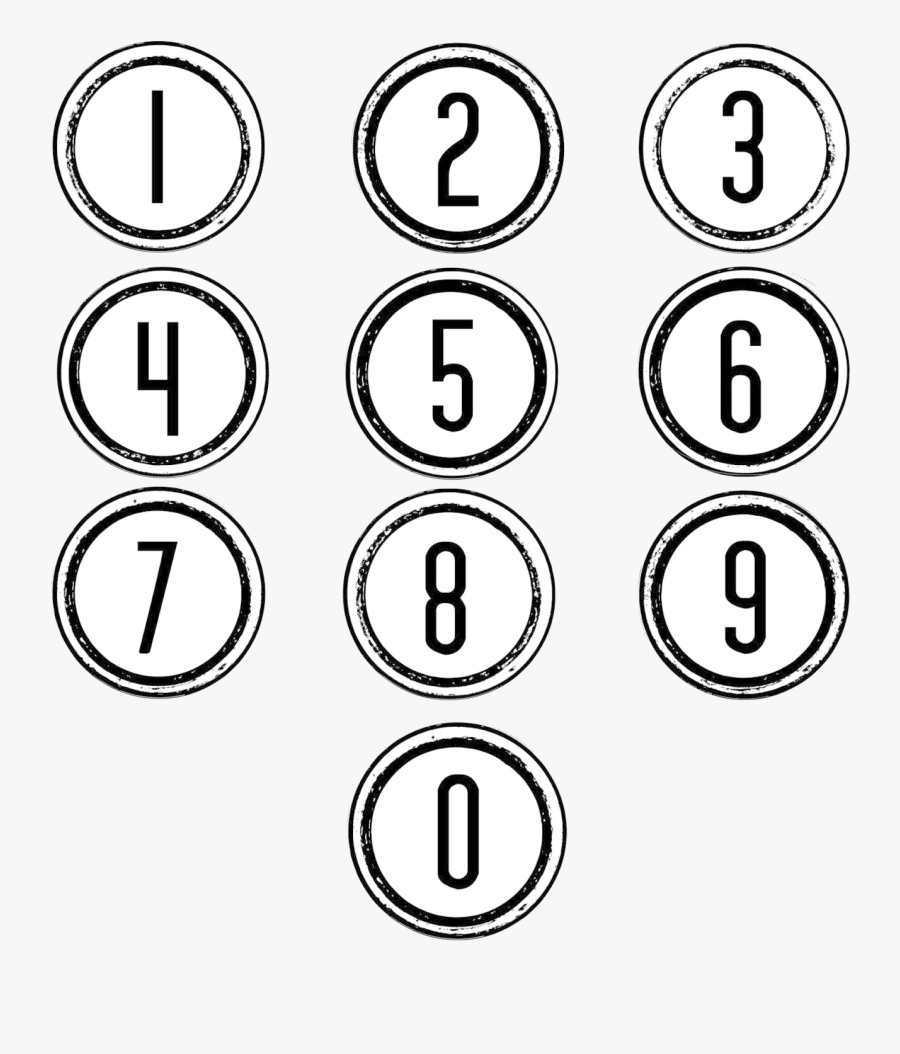 Numbers Number Clipart Clip Arts And Images For Free - Black And White Number Clipart, Transparent Clipart