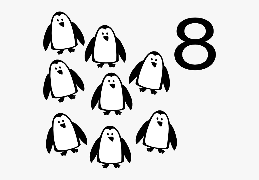 Numbers Clipart Series - Eight Clipart Black And White, Transparent Clipart