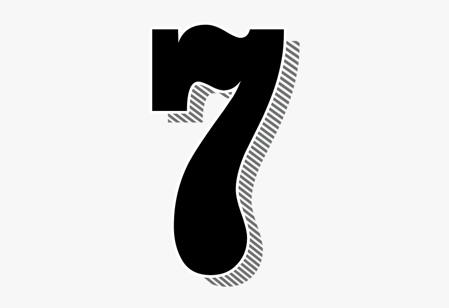 Numeros 7, Transparent Clipart