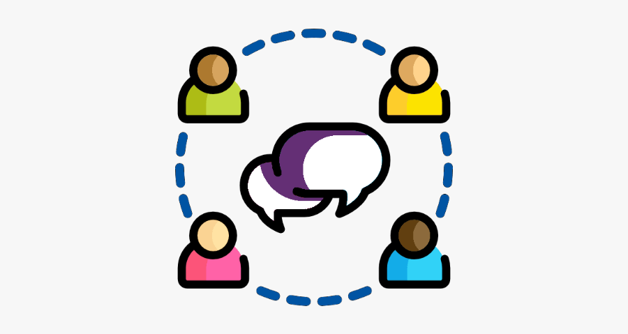 Deaf Or Hard Of Hearing Community Access Network - Circle Group People Icon Png, Transparent Clipart