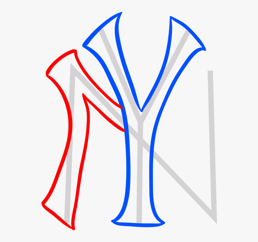White New York Yankees Logo, Transparent Clipart