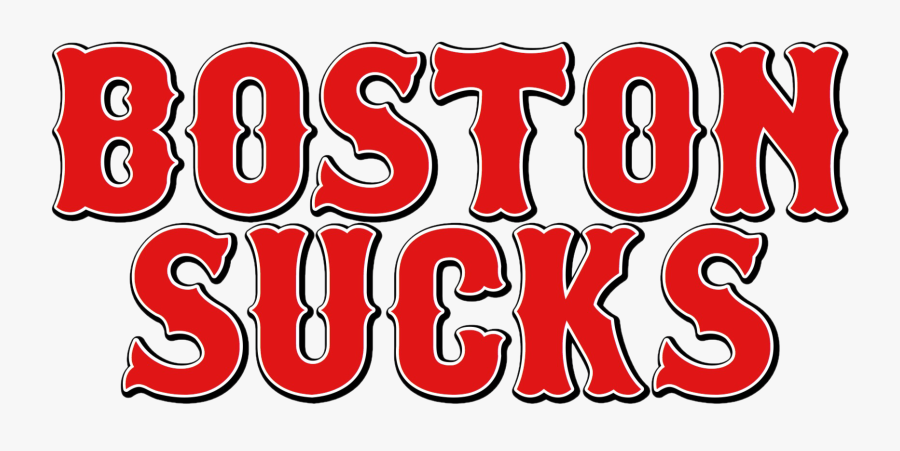 Boston Sucks Logo, Transparent Clipart