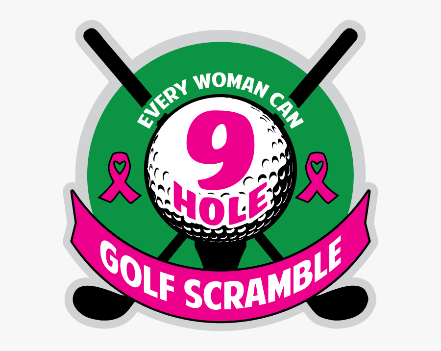 Every Woman Can 9 Hole Golf Scramble Logo - Free Vector Golf Ball, Transparent Clipart