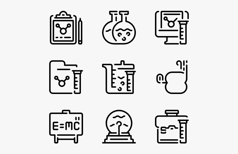 Scientific - Drawing Icons, Transparent Clipart