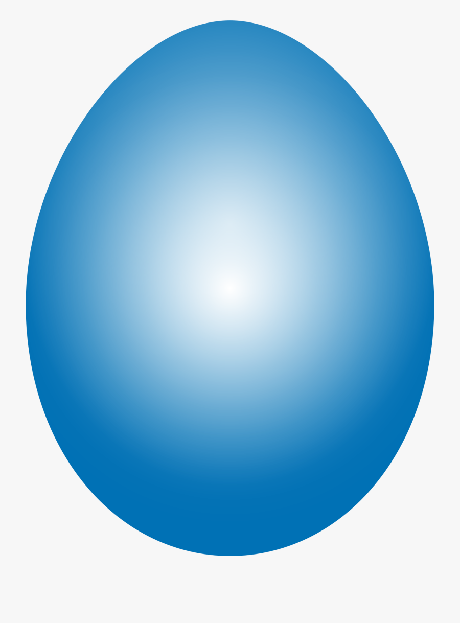 Blue Easter Egg Clip Arts - Circle, Transparent Clipart
