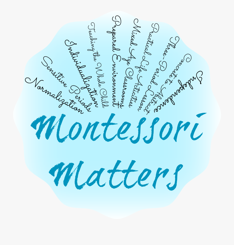 Montessori Matters Button - Calligraphy, Transparent Clipart