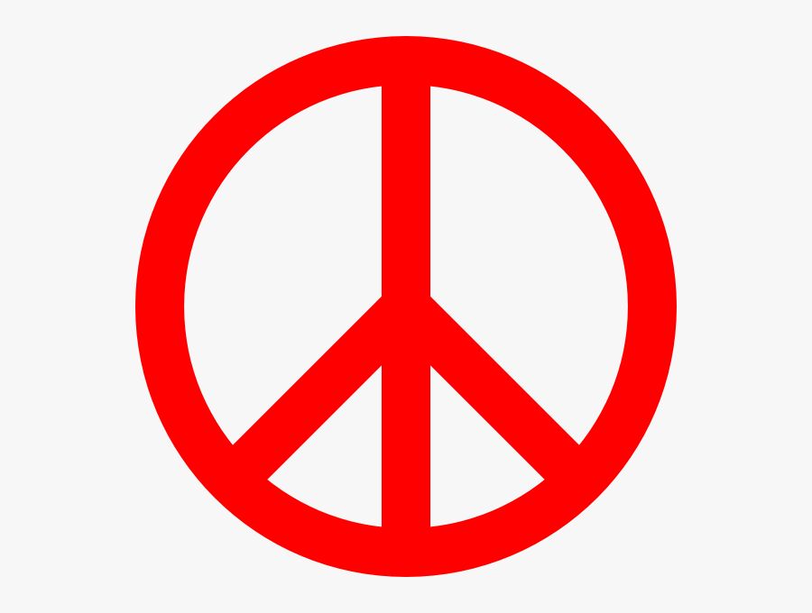 Clipart Png Peace Sign Download - Red Peace Sign Png, Transparent Clipart