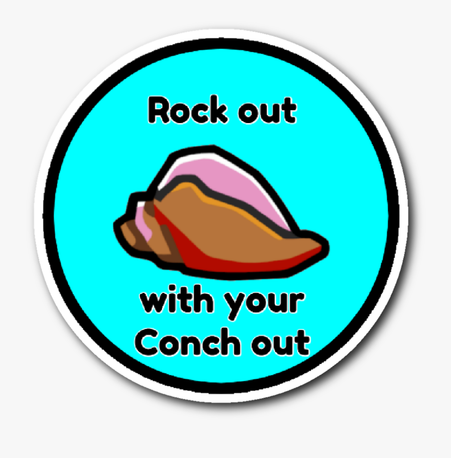 Conch On A Rock, Transparent Clipart