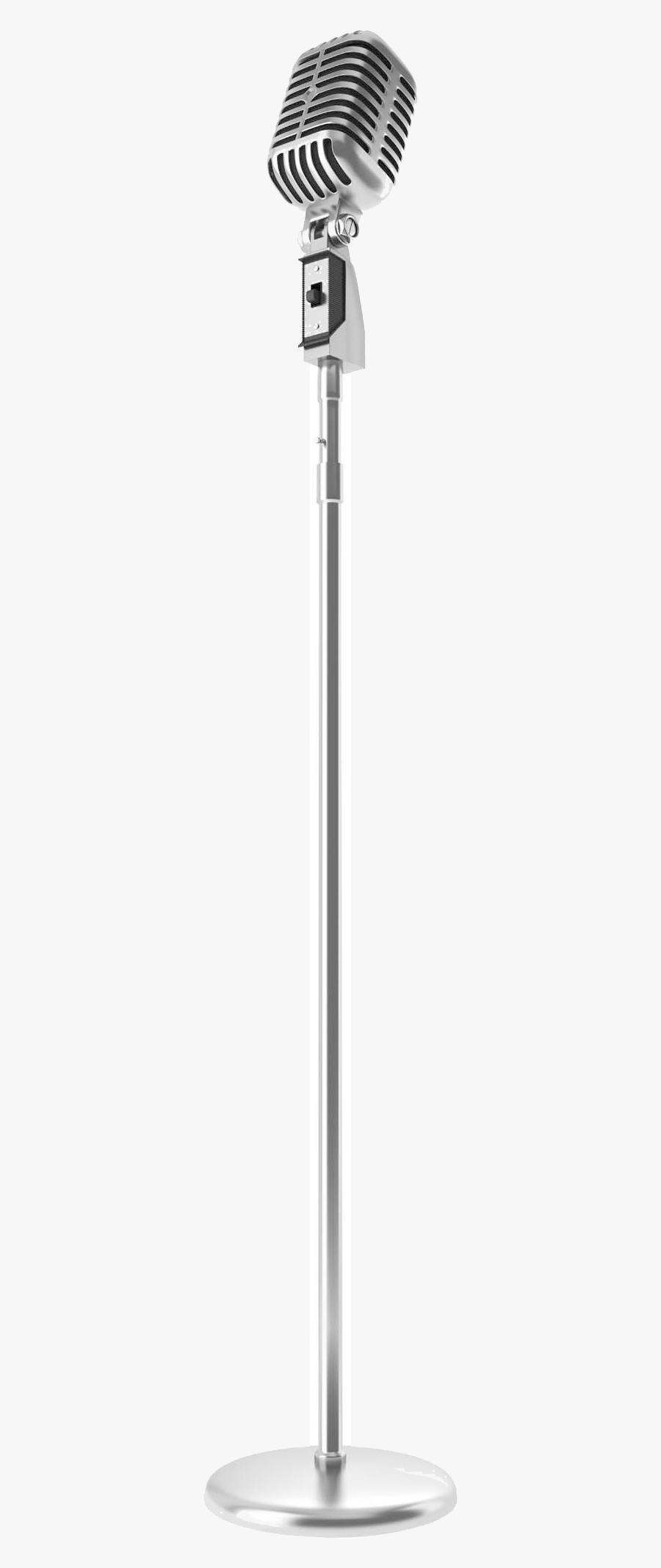 Mic On Stand Png - Microphone Stand Transparent Background, Transparent Clipart