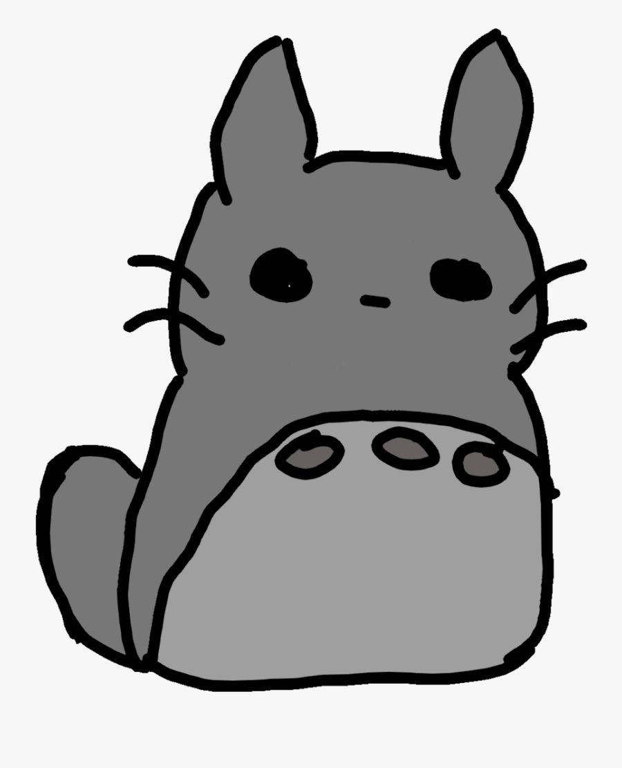 Premier Dessin Numérique "totoro", Transparent Clipart