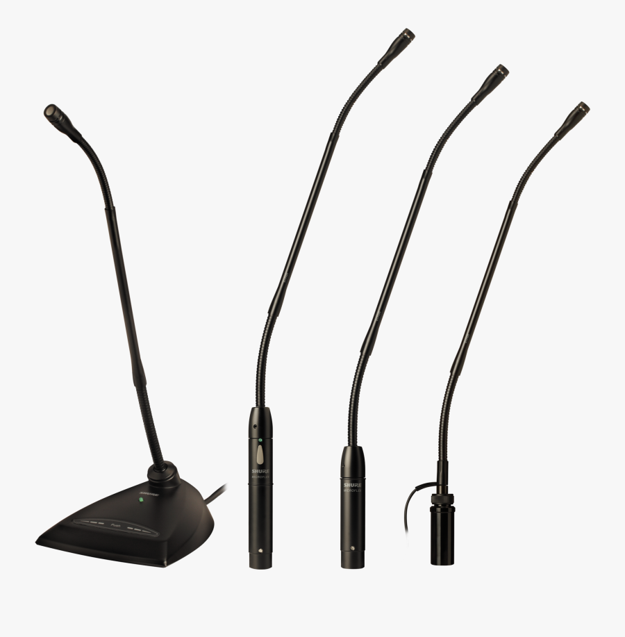 Illustration Shure Microflex Gooseneck Microphone - Automobile Pedal, Transparent Clipart