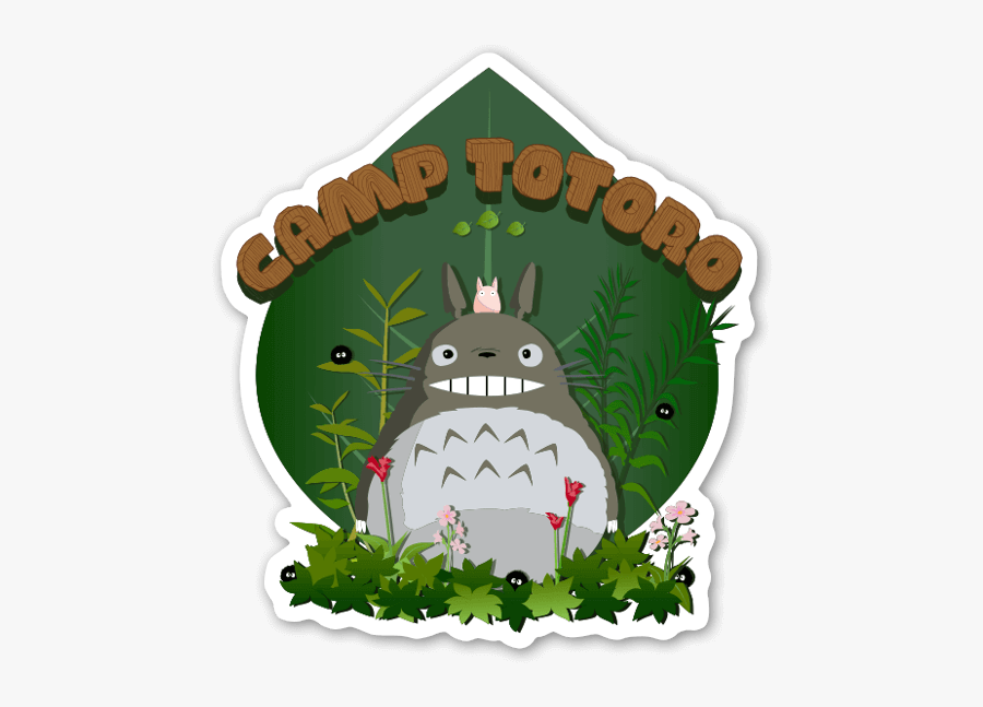 Camp Totoro Sticker - Cartoon, Transparent Clipart