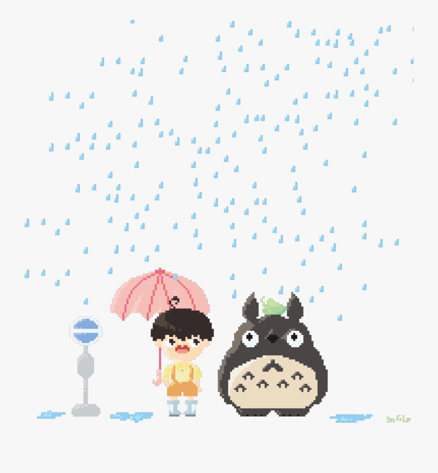 Soo Totoro= ♥
this Is My First Time Ever Doing Pixel - Illustration, Transparent Clipart