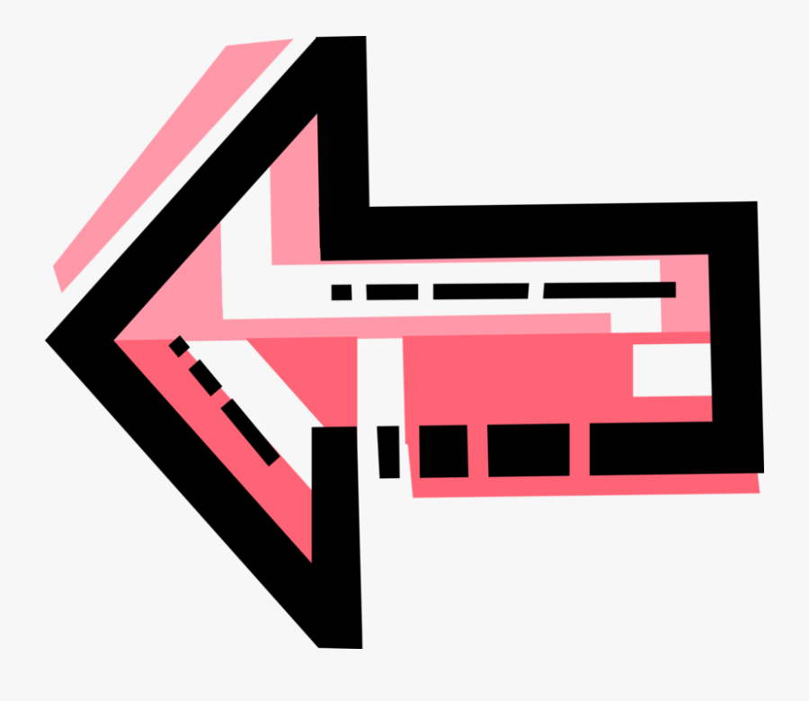 Transparent Opposite Arrows Vector - Sign, Transparent Clipart