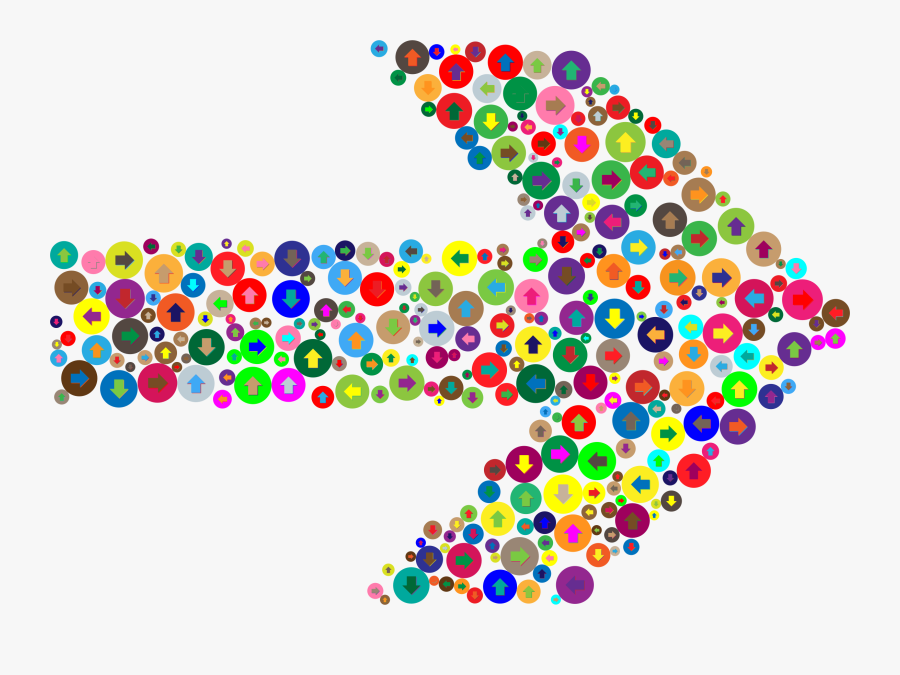 Colorful Confusion Arrow Clip Arts - Clip Art Colorful Arrow, Transparent Clipart