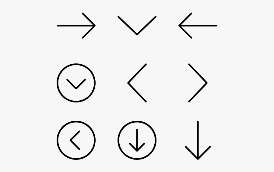 Directional Arrows Png - Arrows Icon Eps, Transparent Clipart