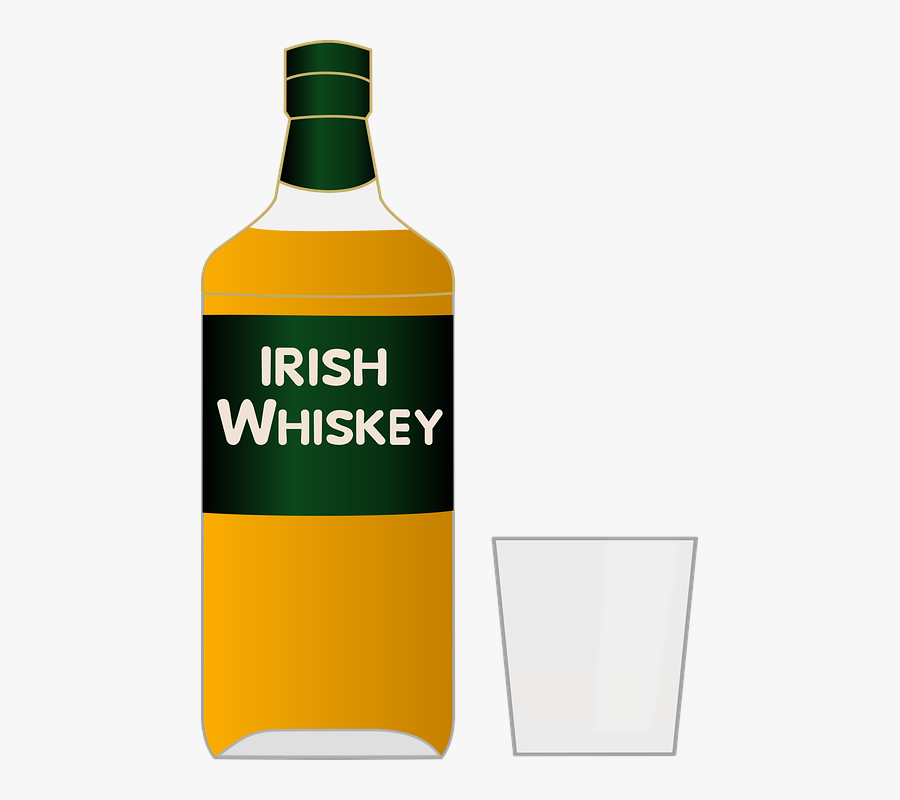 Irish, Ireland, Whiskey, Whisky, Alcohol, Beverage - Clip Art Png Whisky Bottle Clipart, Transparent Clipart