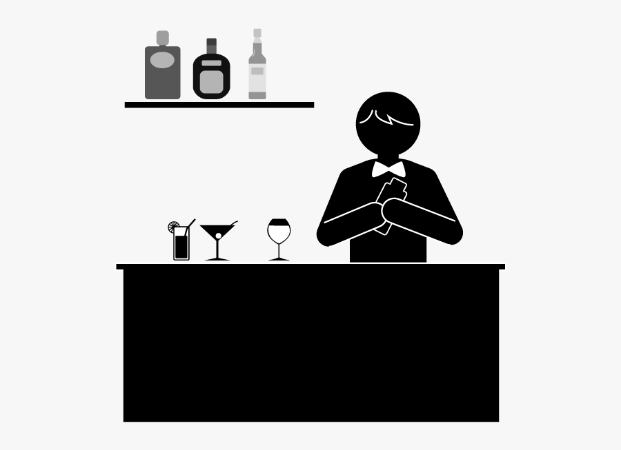 素材 フリー イラスト バー, Transparent Clipart