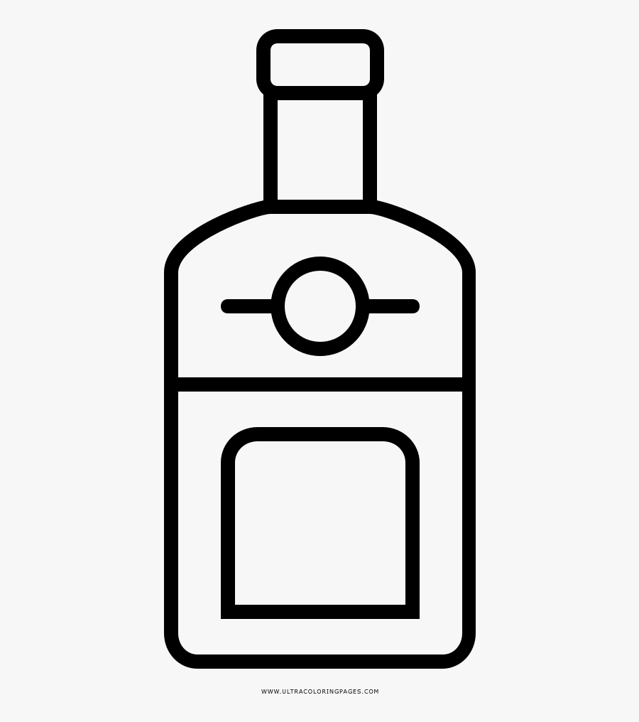 Liquor Coloring Page - Liquore Disegno Da Colorare, Transparent Clipart