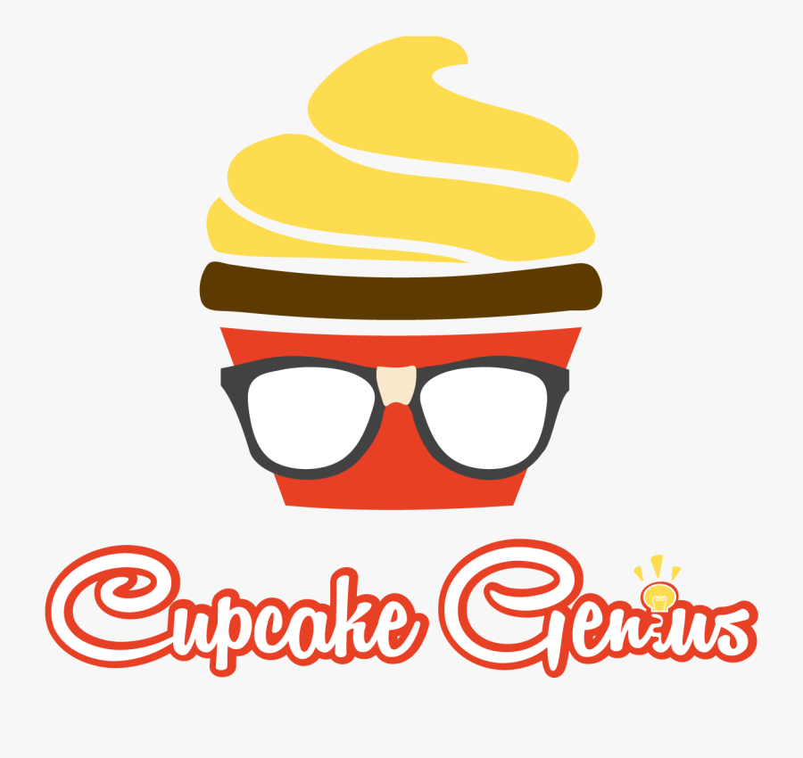 Cupcake Genius Logo Small Business Logo Design Sundayfunday, Transparent Clipart