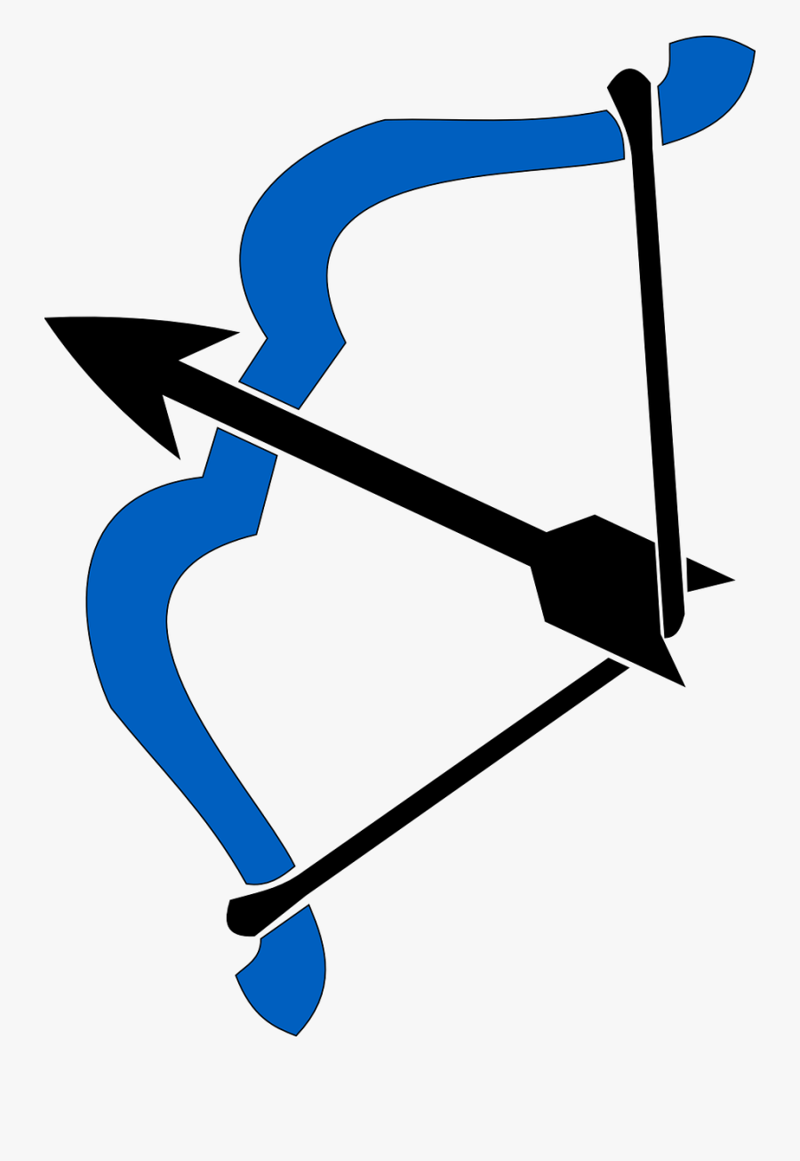 Bow Arrow Shaft Free Picture - Blue Bow And Arrow Transparent, Transparent Clipart
