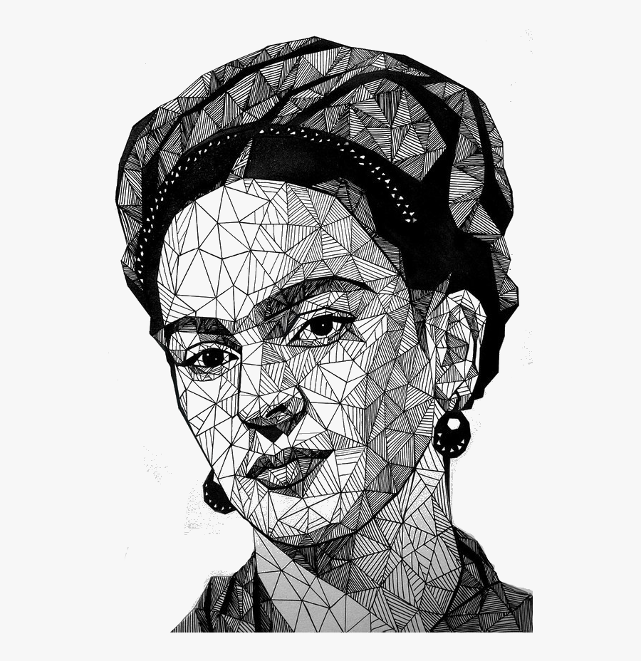 Picture - Frida Kahlo En Lineas, Transparent Clipart