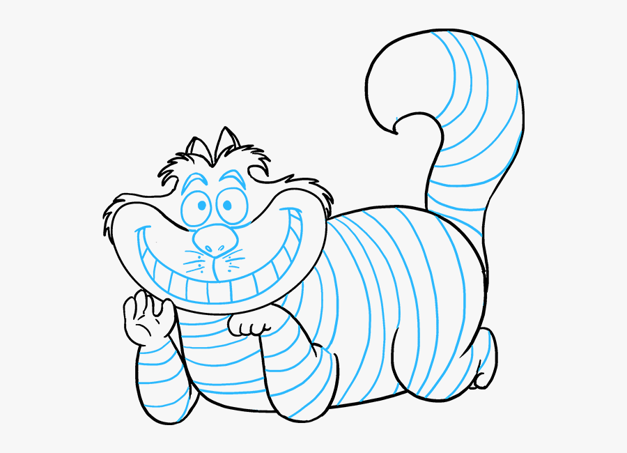 How To Draw Cheshire Cat - Drawings Of The Cheshire Cat, Transparent Clipart