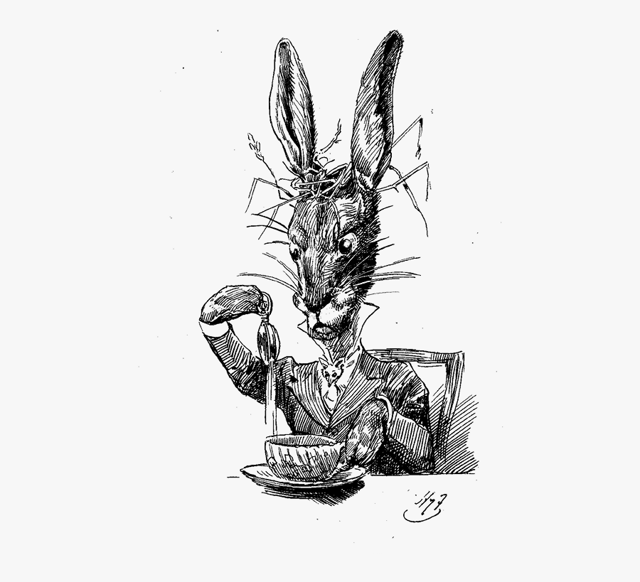 Alice Im Wunderland Märzhase, Transparent Clipart