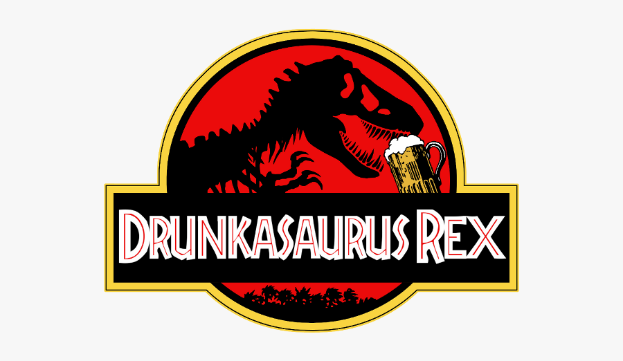 Drunkasaurus Rex - Jurassic Park Logo Png, Transparent Clipart