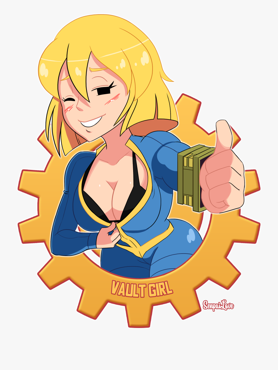 Clip Art By Senpailove On Newgrounds - Fallout Sexy Vault Girl, Transparent Clipart