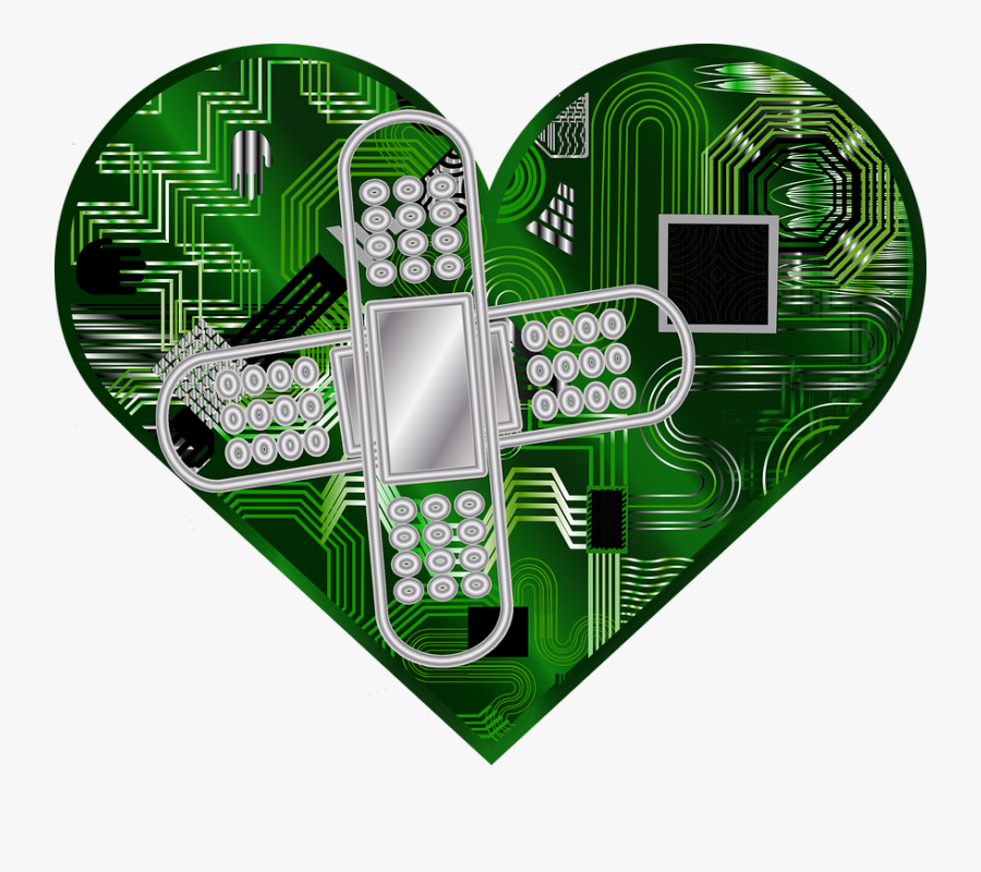 Graphic, Computer Repair, Computer, Heart, Band Aid - Things That Can Harm The Computer, Transparent Clipart
