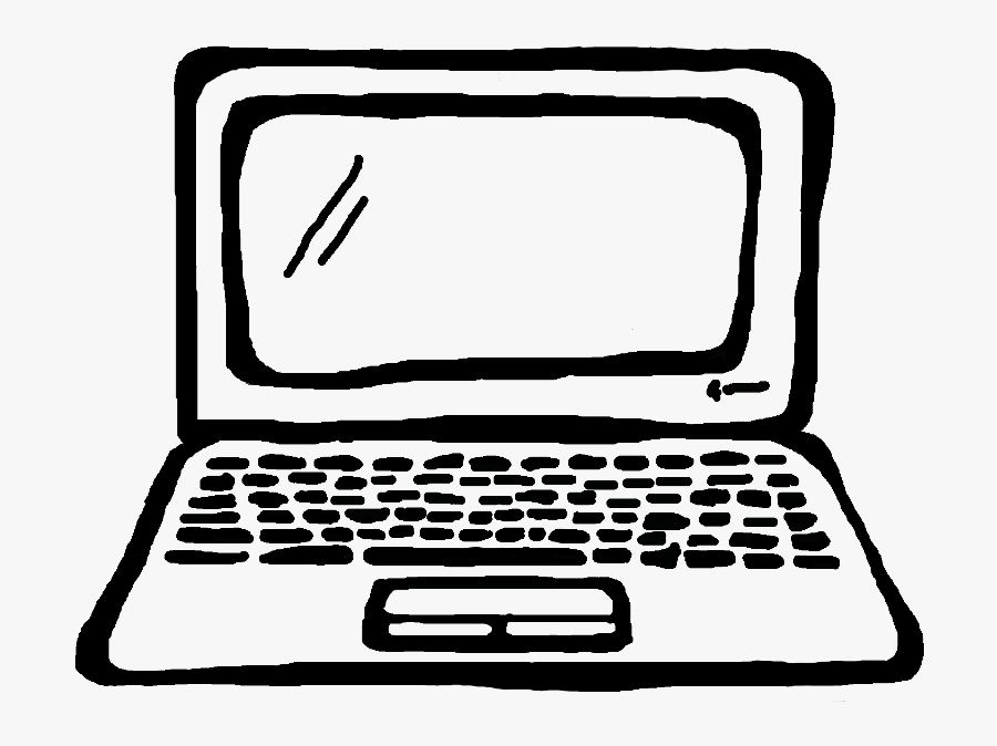Laptop Pc 800 Transparent - Pc Cartoon, Transparent Clipart
