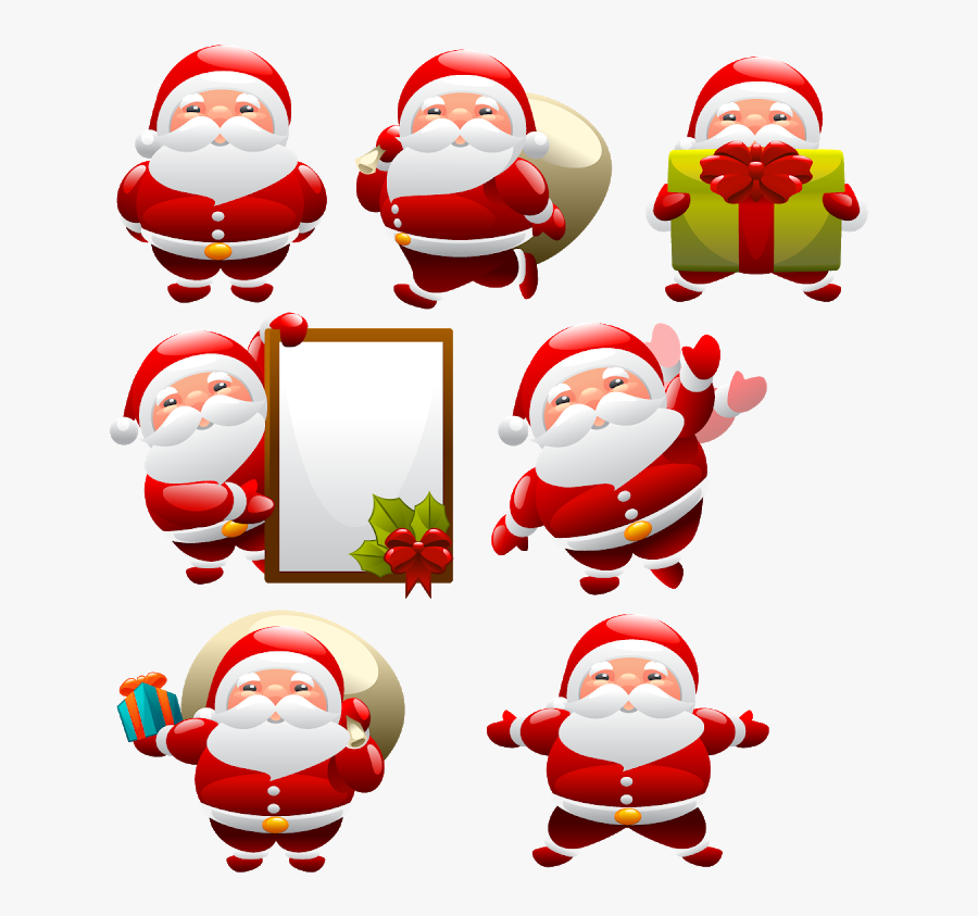 Microsoft Clipart Realisation - Tarjeta De Santa Claus, Transparent Clipart